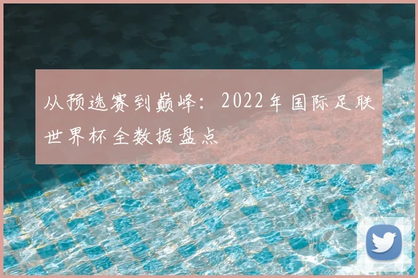从预选赛到巅峰:2022年国际足联世界杯全数据盘点